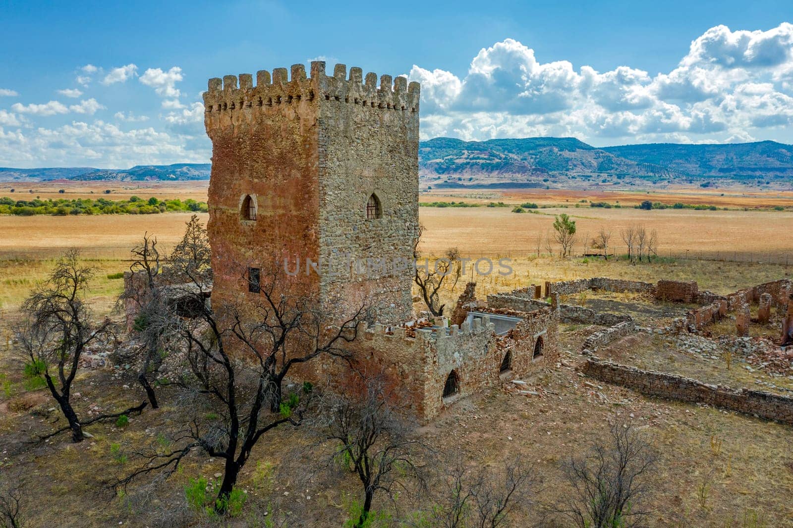 Gorgoji Tower belongs to its construction in the twelfth century, Alcaraz Albacete Spain