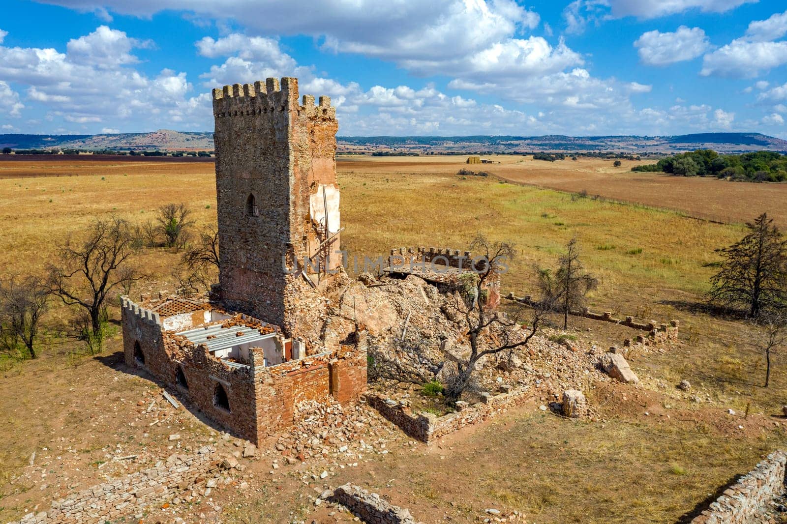 Gorgoji Tower belongs to its construction in the twelfth century, Alcaraz Albacete Spain