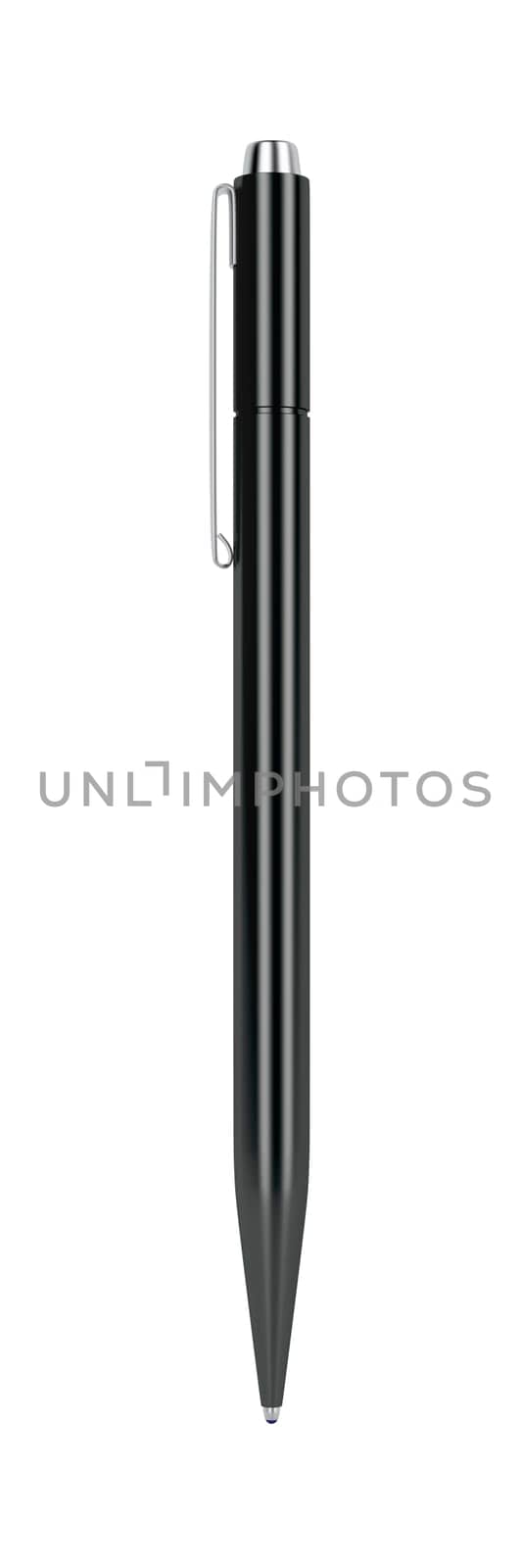 Black pen isolated on white background