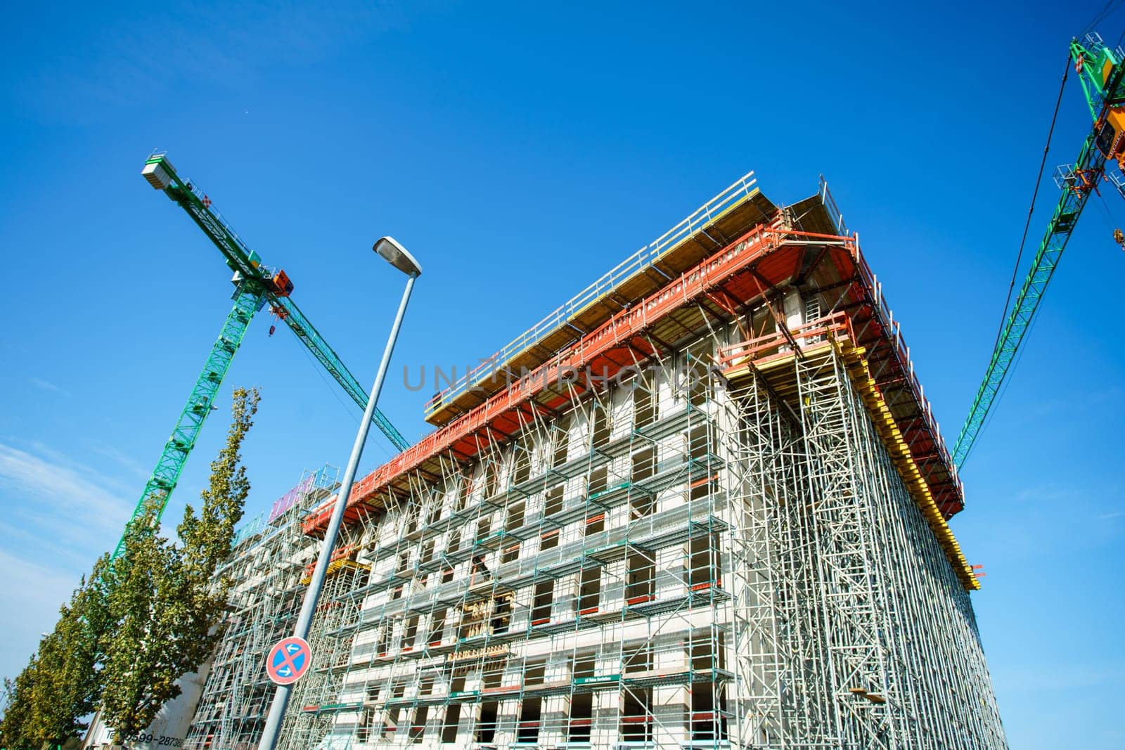 big building construction. Construction Site concept