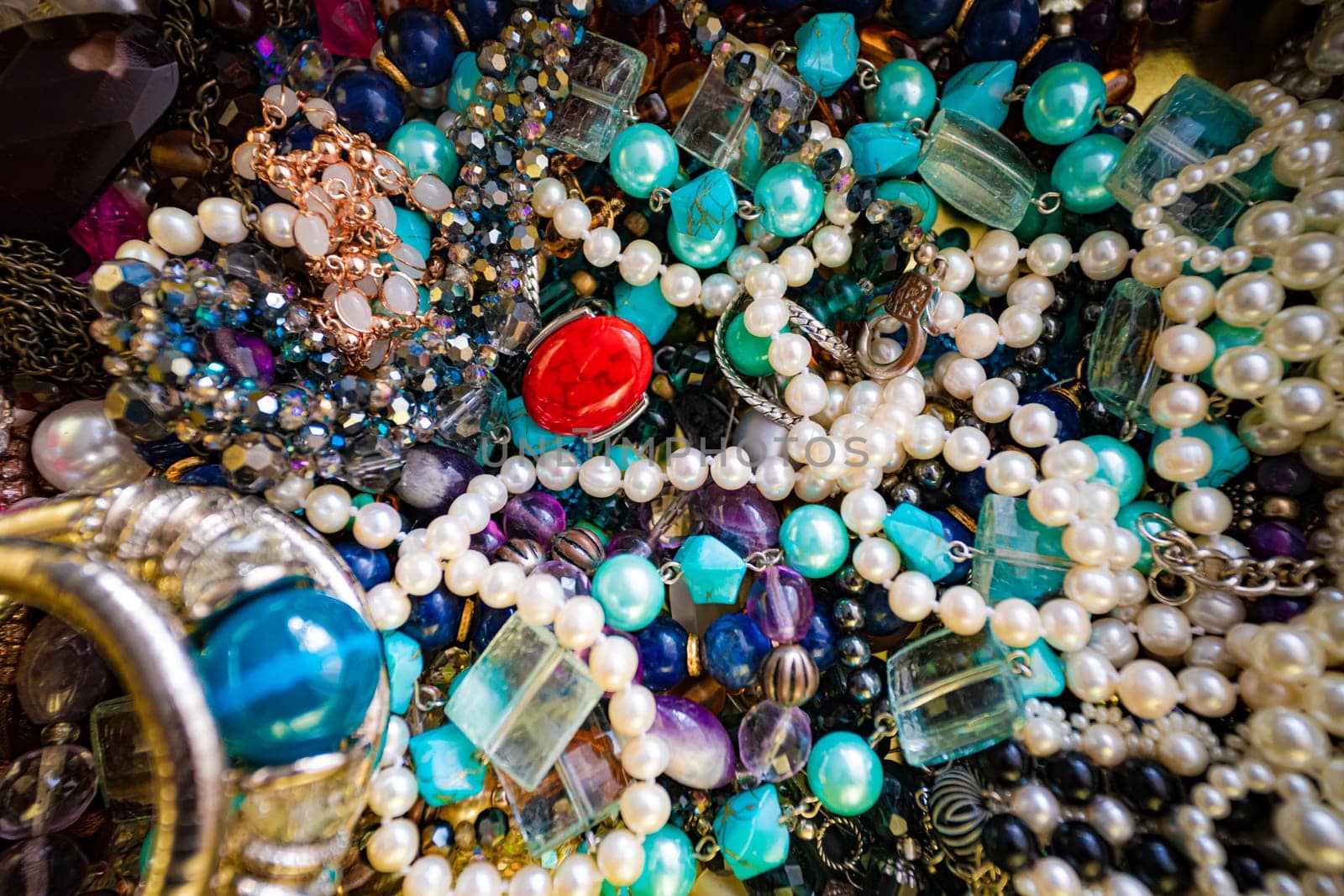 Jewelry With Gems. rings, chain background