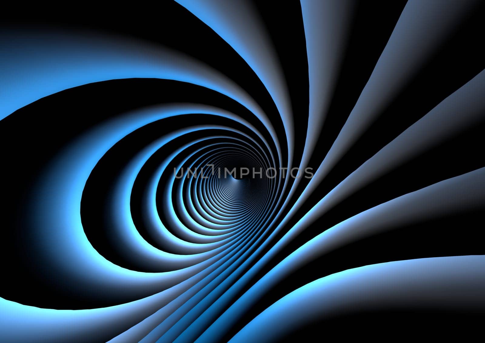 Abstract light background, blue sound waves oscillating with circle ring