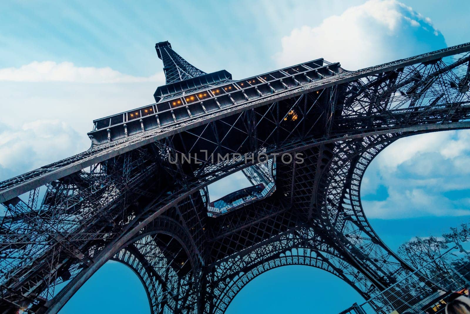 The Eiffel Tower in Paris.
