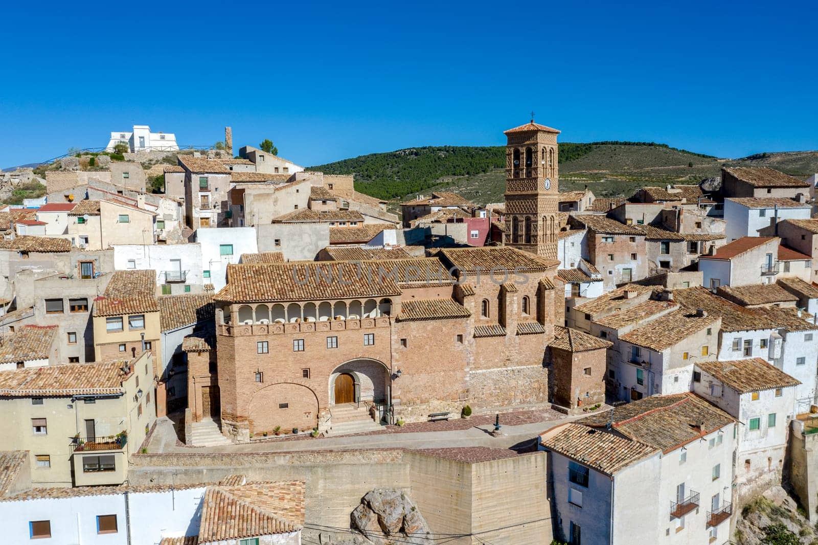 Church of San Juan Bautista de Tierga, in Zaragoza province, Aranda region, Aragon Spain