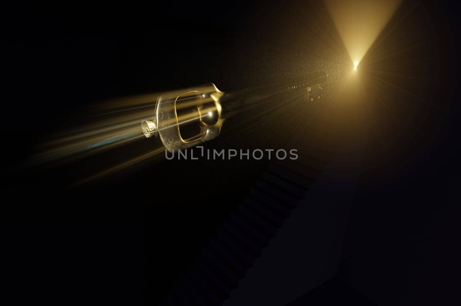 The rocket key of success close to open the door.