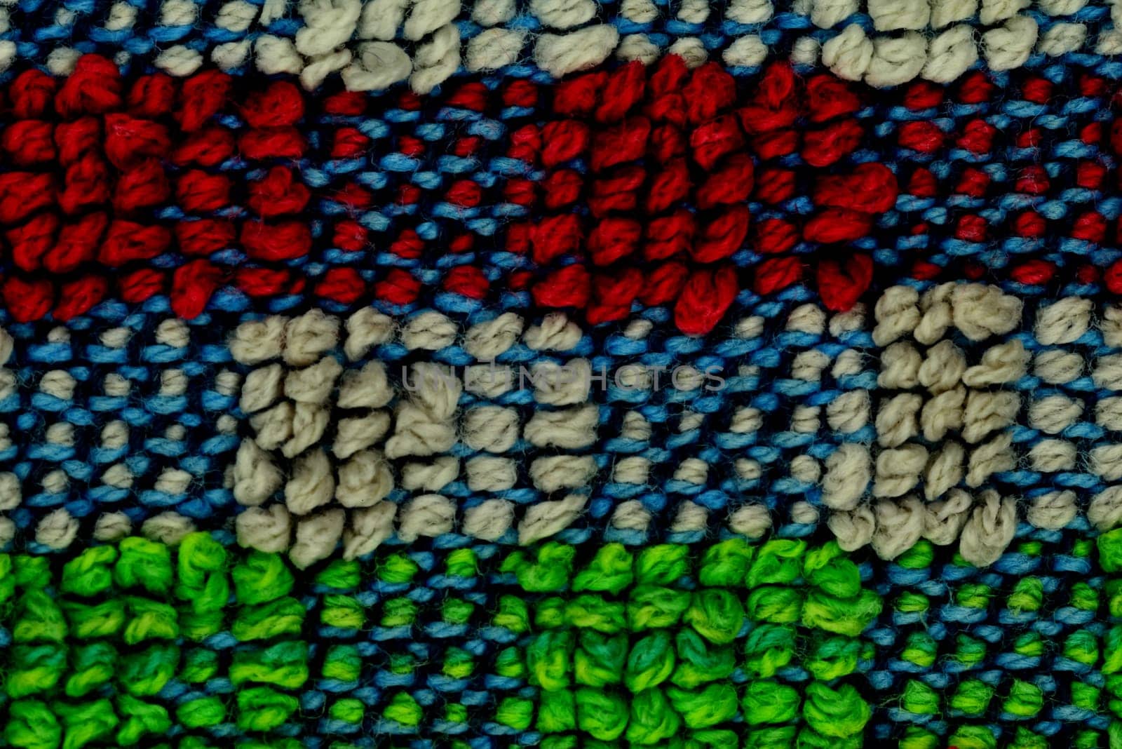 macro of a painted hand towel