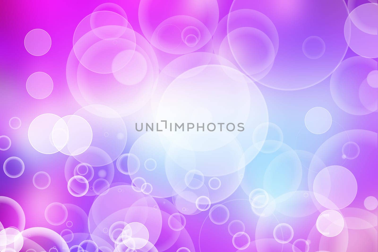 Abstract blurred fresh vivid spring summer light delicate pastel blue pink white bokeh background texture with bright circular soft color lights. Beautiful backdrop illustration.