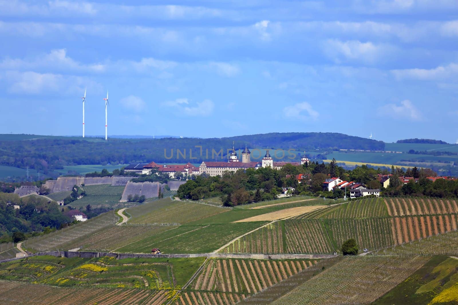 Landscape and sights from the area around Würzburg