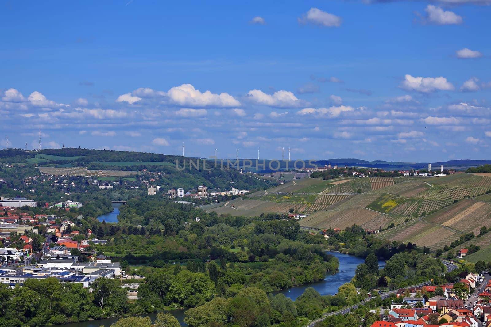 Landscape and sights from the area around Würzburg