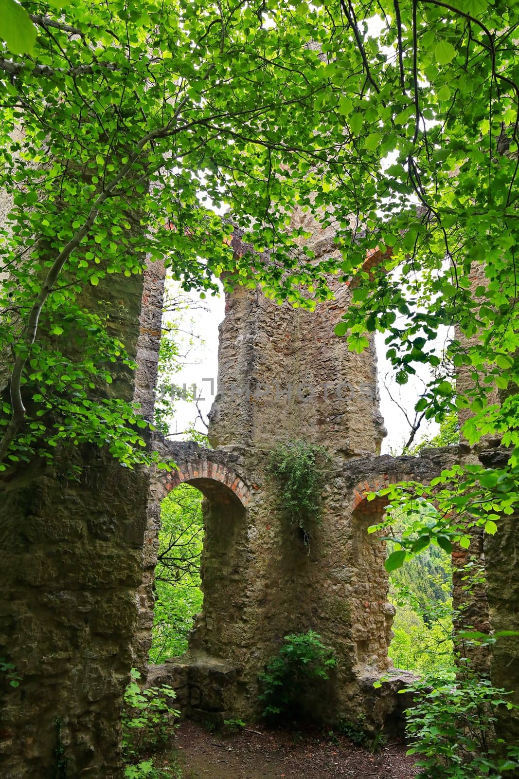 The Neckarburg castle ruins are a sight of the town of Rottweil