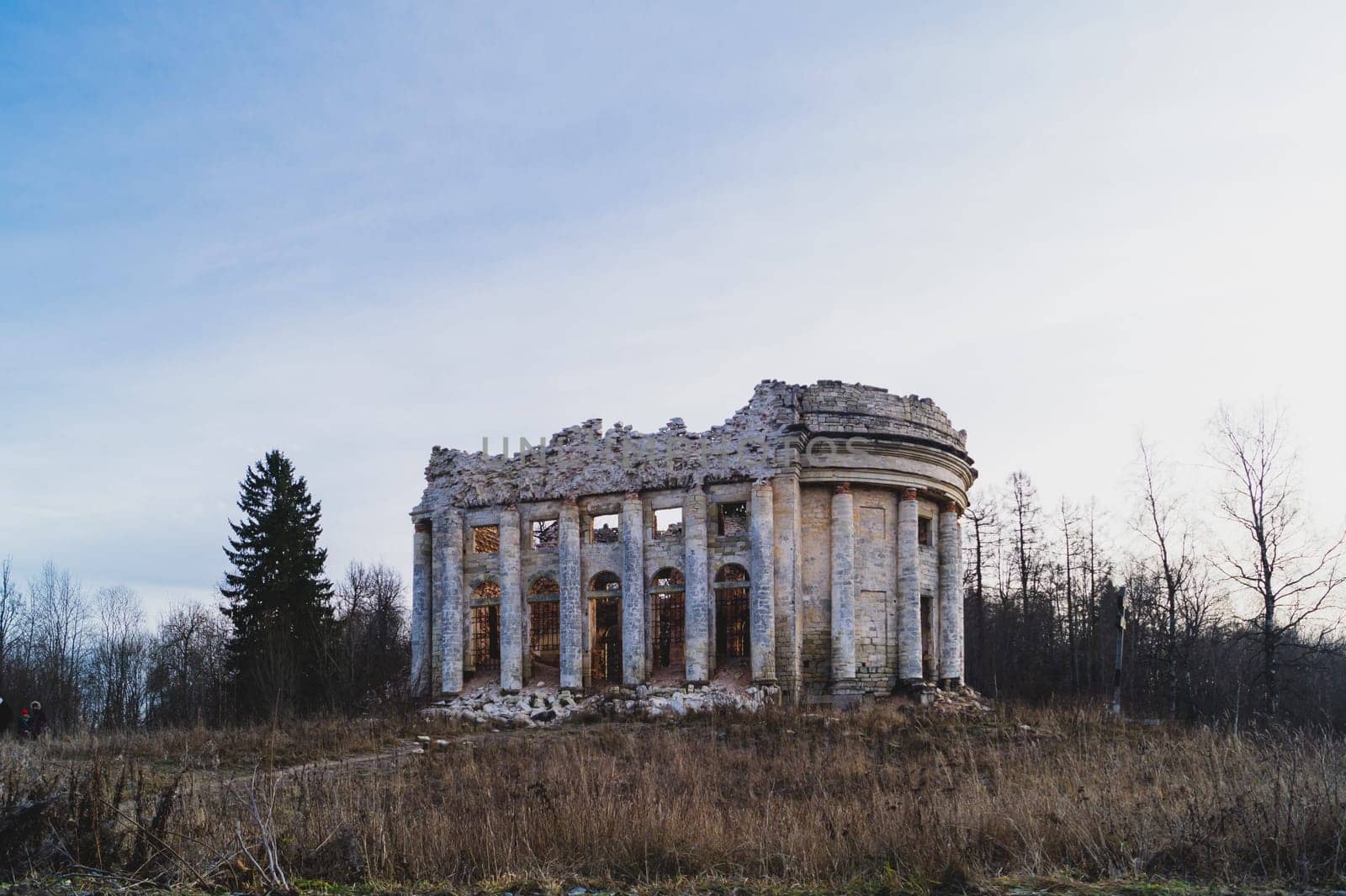 Old ruined building. ancient abandoned church