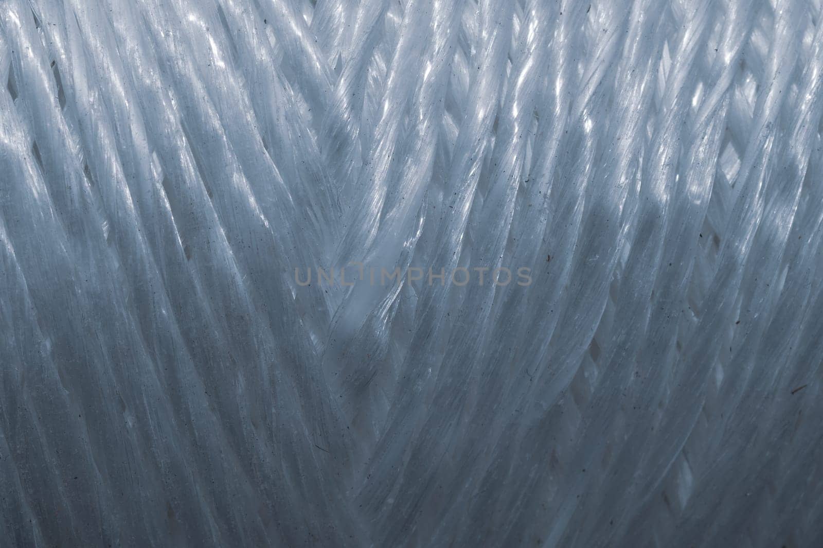 Plastic twine texture. binding thread background. coil of rope