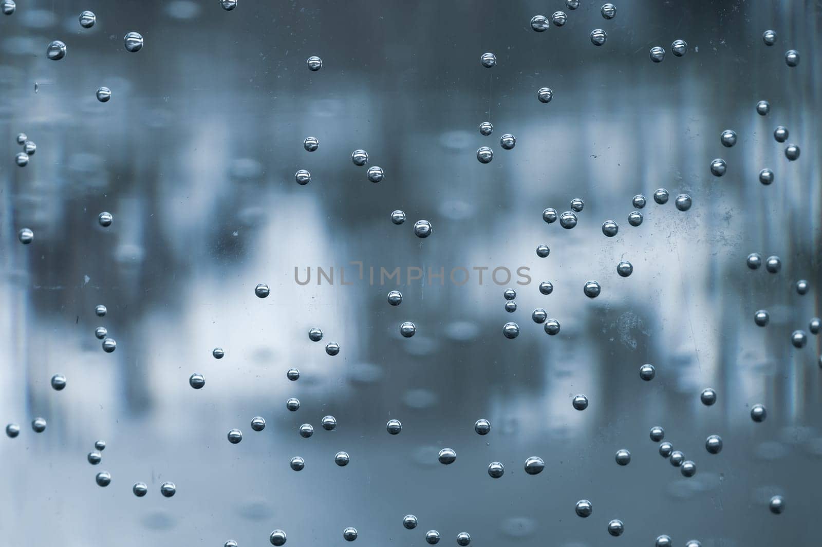Water bubbles macro. bubbles in a vessel. nature background