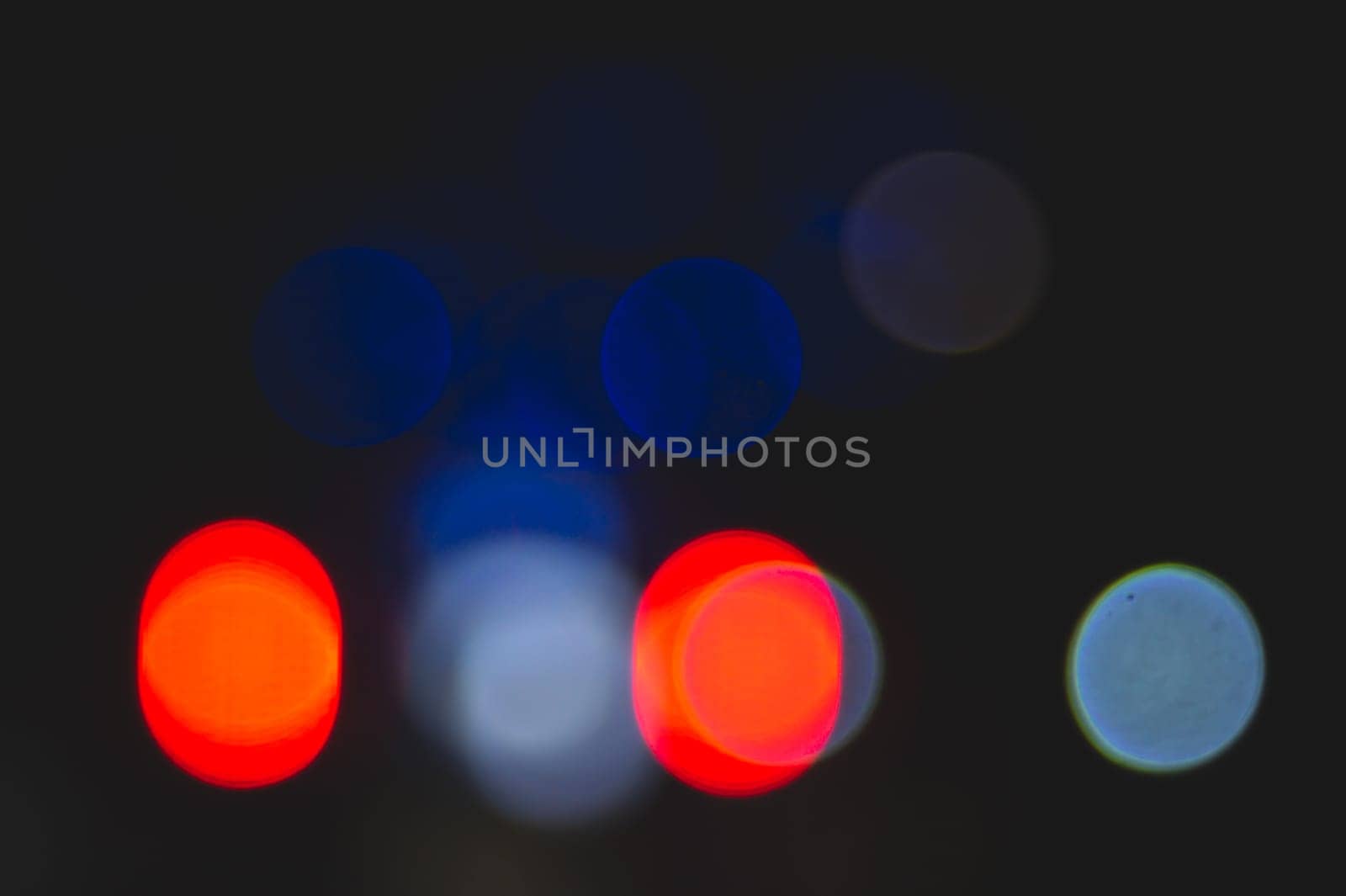 Abstract colorful bokeh defocused lights. holiday background
