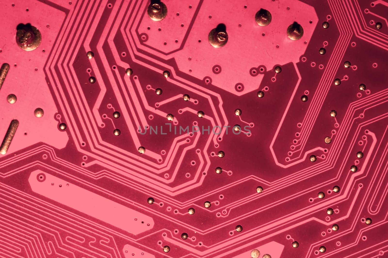 Electronic circuit board abstract background. computer motherboard close up. modern technologies. micro elements of computer with connections and traces. Intelligent technology