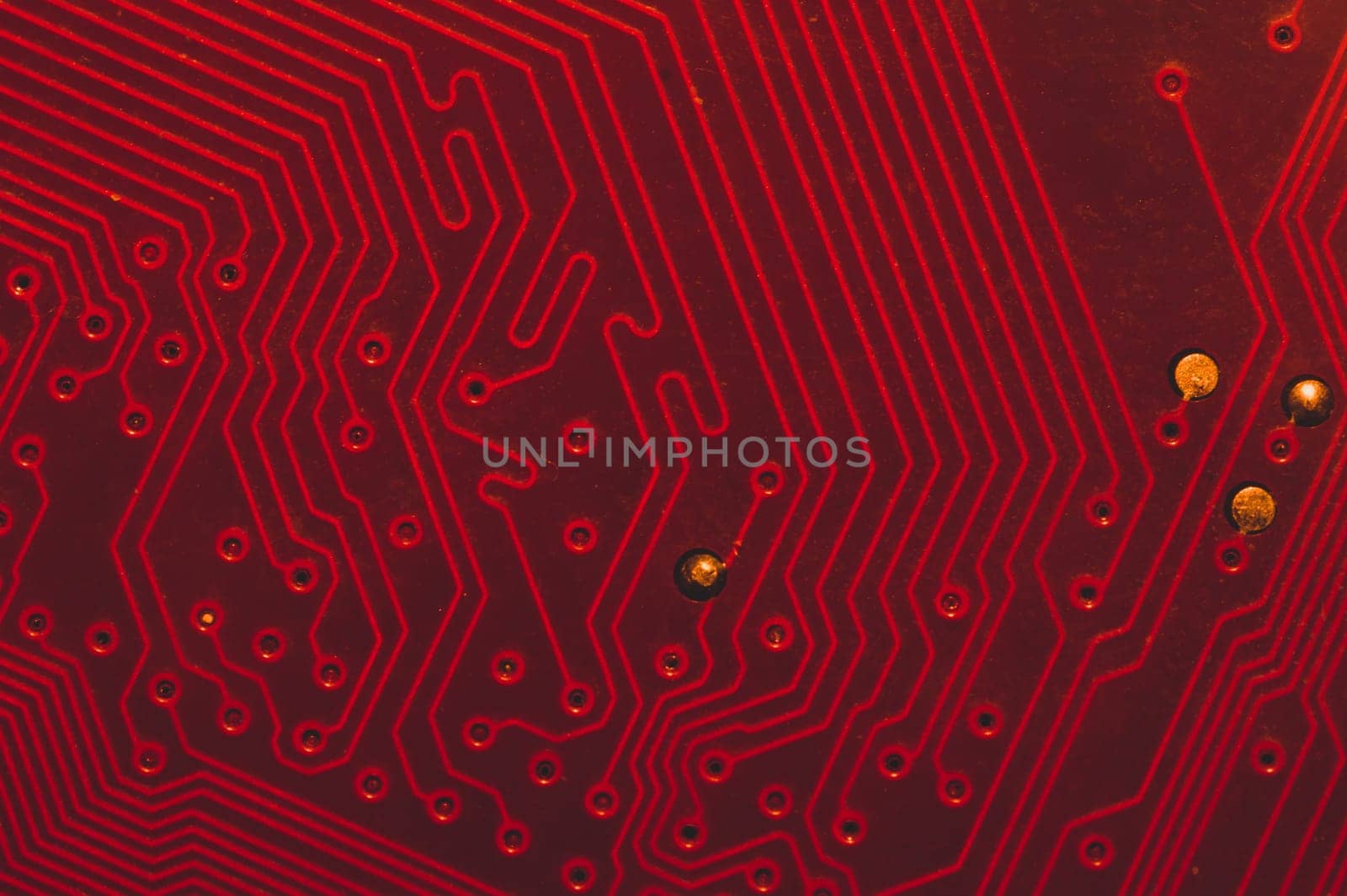 Electronic circuit board abstract background. computer motherboard close up. modern technologies. micro elements of computer with connections and traces. Intelligent technology