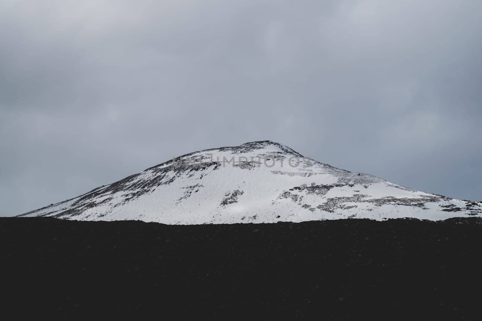 Snowy mountain landscape background. snowy hills background