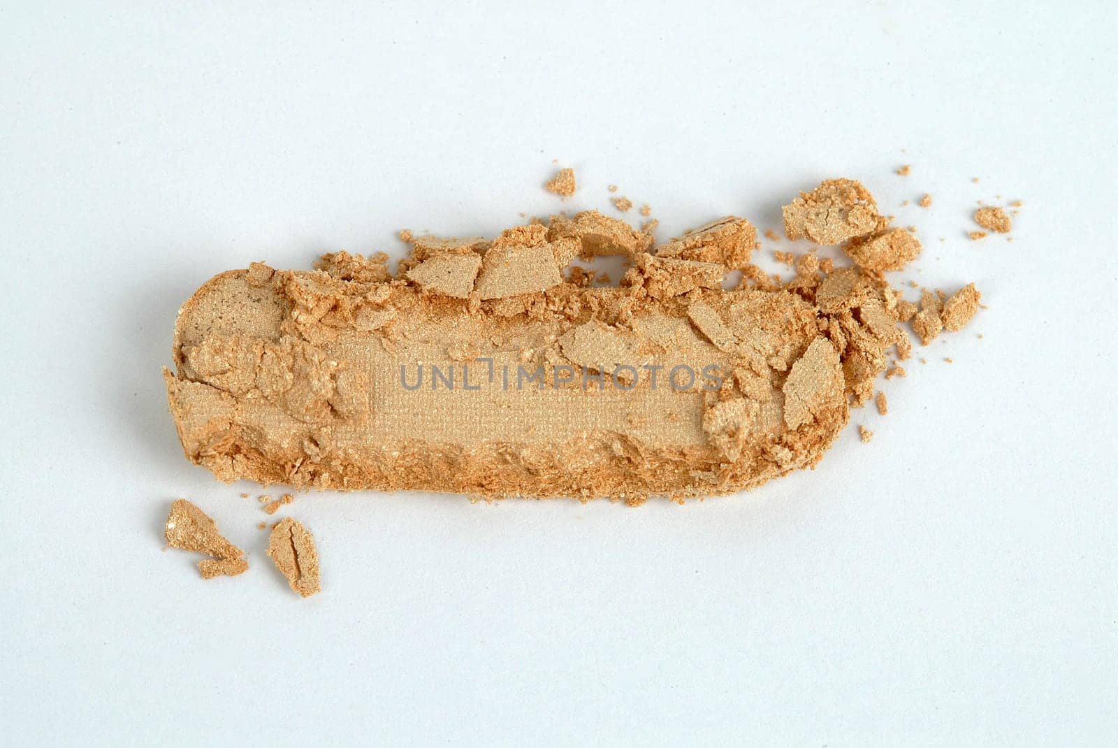 pressed powder on a white background