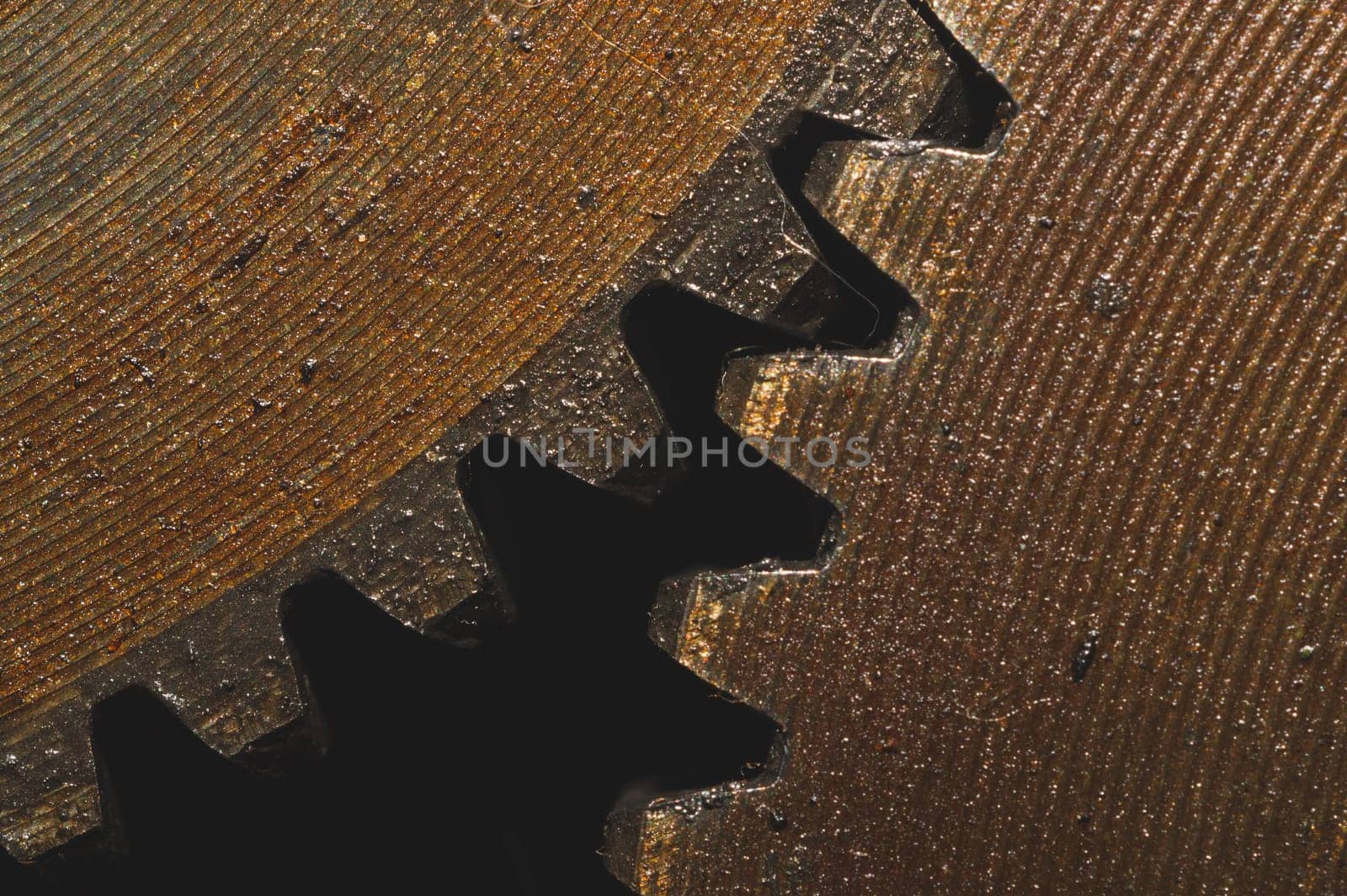 Gears of industrial machine. detail of mechanism. old cogwheels. mechanical parts of machinery