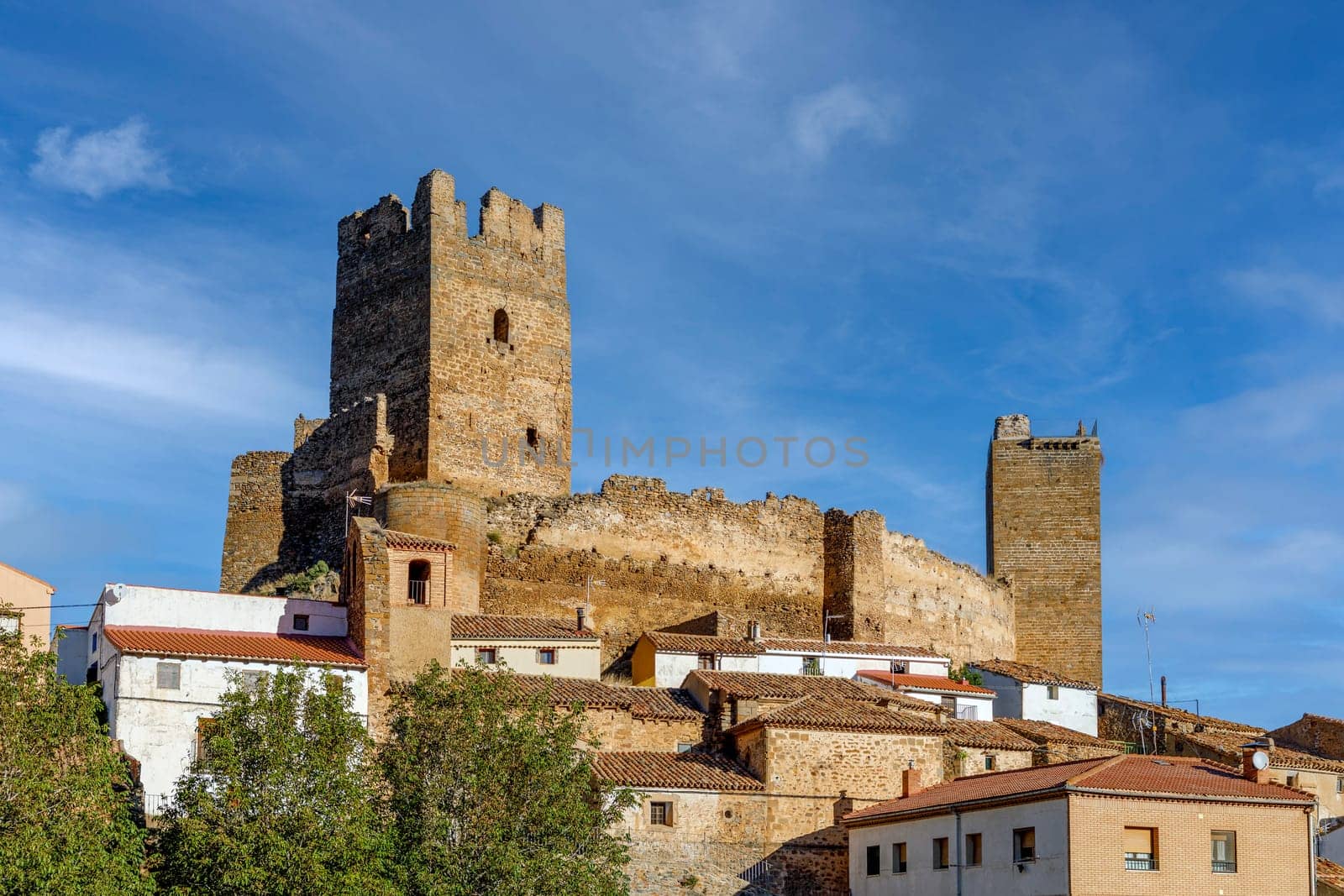 Medieval castle of Vozmediano Soria Spain, Autonomous Community of Castilla y Leon. Town of the Region of Moncayo.