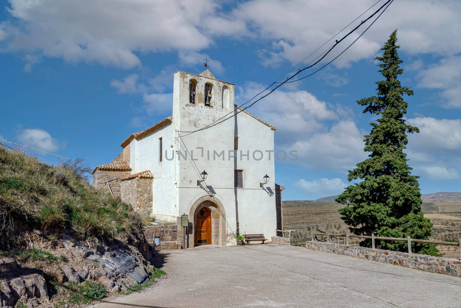 Church of the Virgin of the Cave in Trasmoz, Tarazona region, Zaragoza province, Spain.