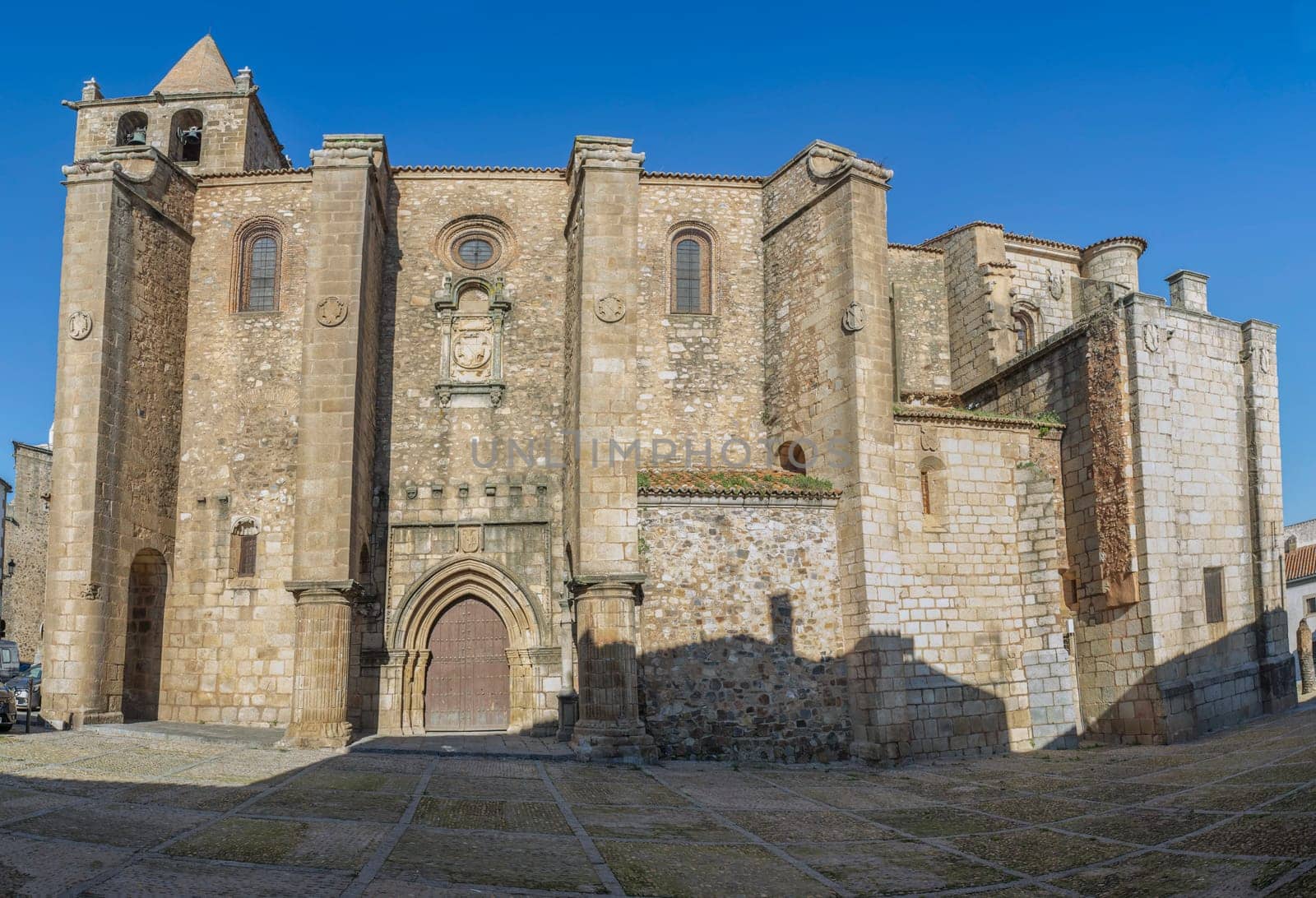 Church of Santiago, early site of the Military Order of the Knights of Santiago. Caceres, Extremadura, Spain