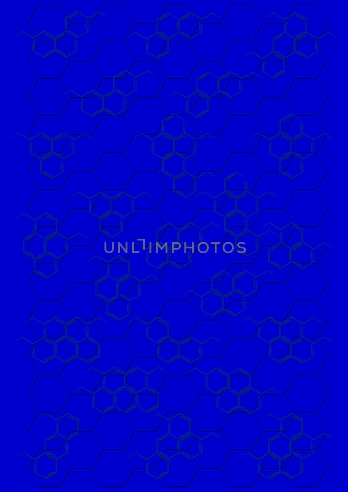 Abstract background with structural chemical formulas of benzene rings