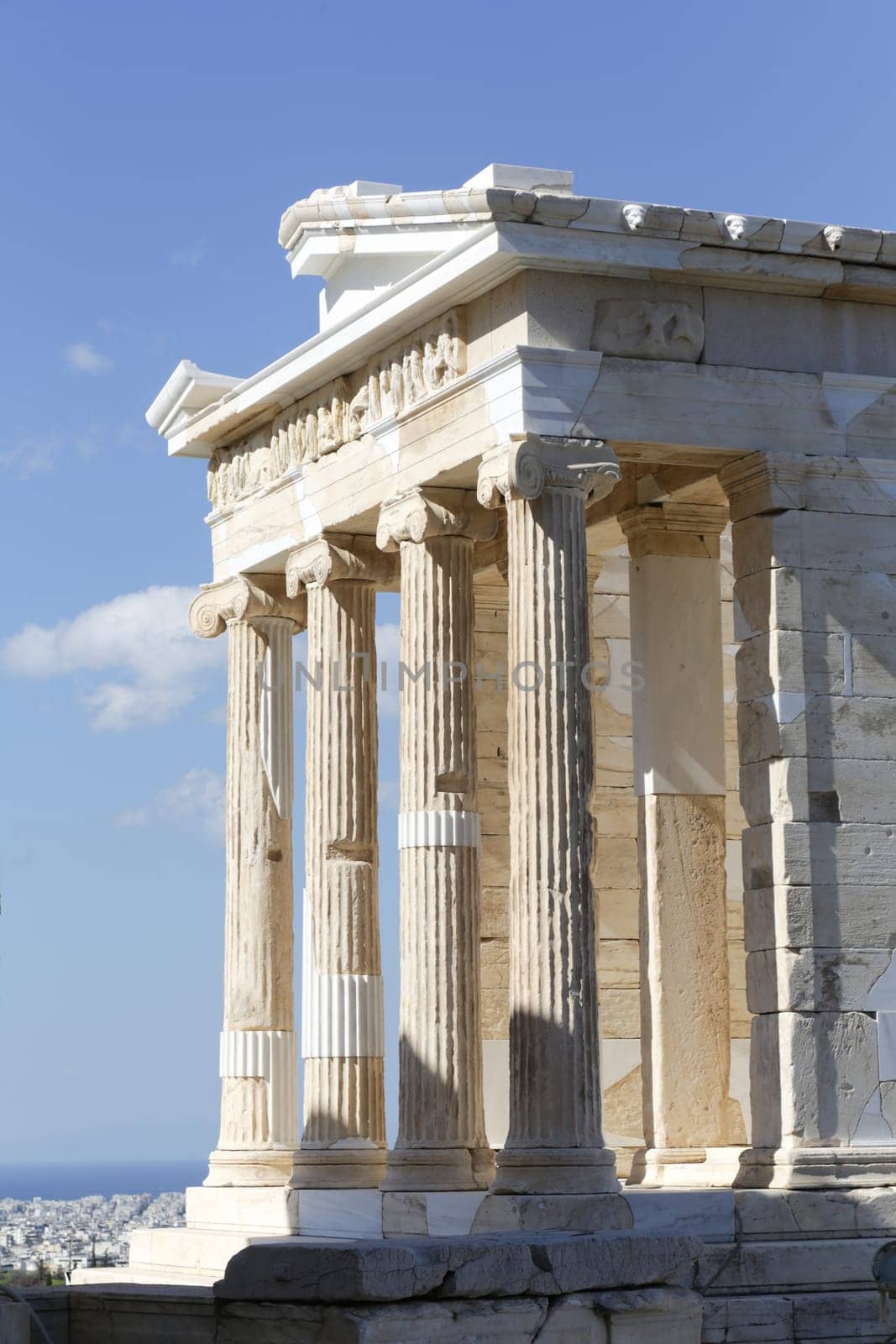 The Temple of Athena Nike at the Acropolis in Athens, Greece