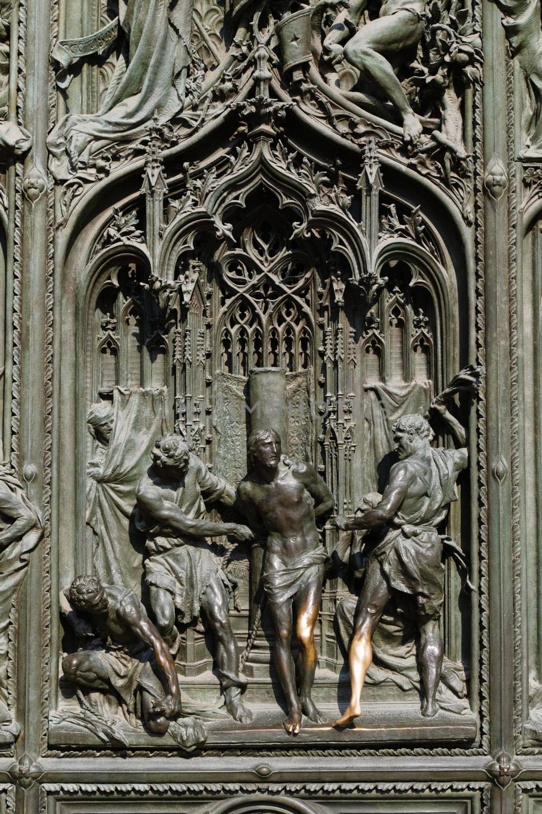 The Milan Cathedral or Duomo di Milano is the gothic cathedral church of Milan