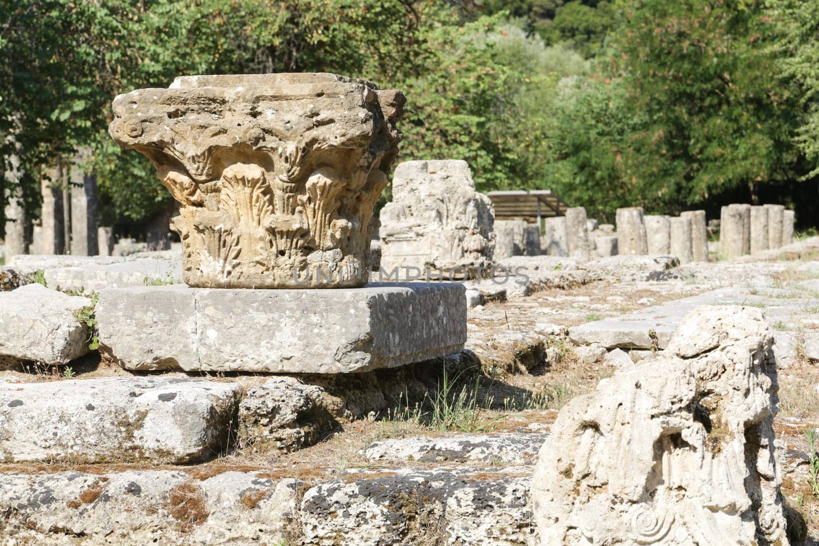 The archaeological site of ancient Olympia in Greece, birthplace of the olympic games - UNESCO world heritage site