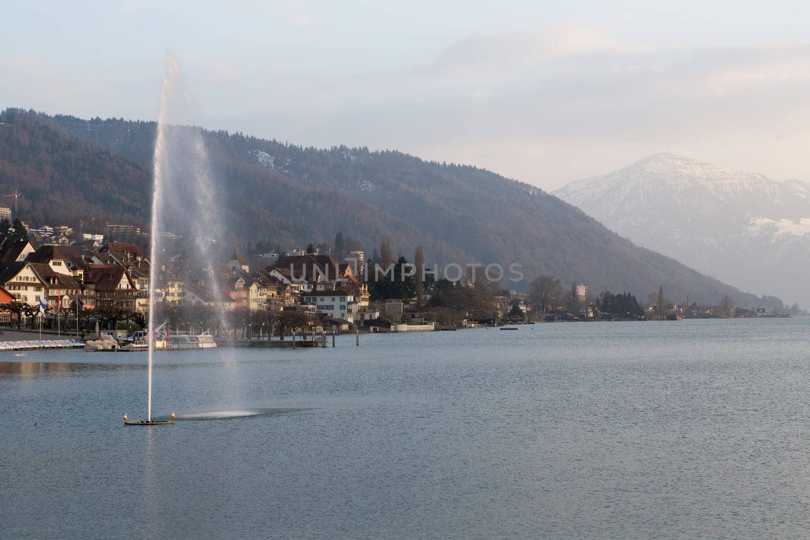 The famous Lake of Zug in Switzerland