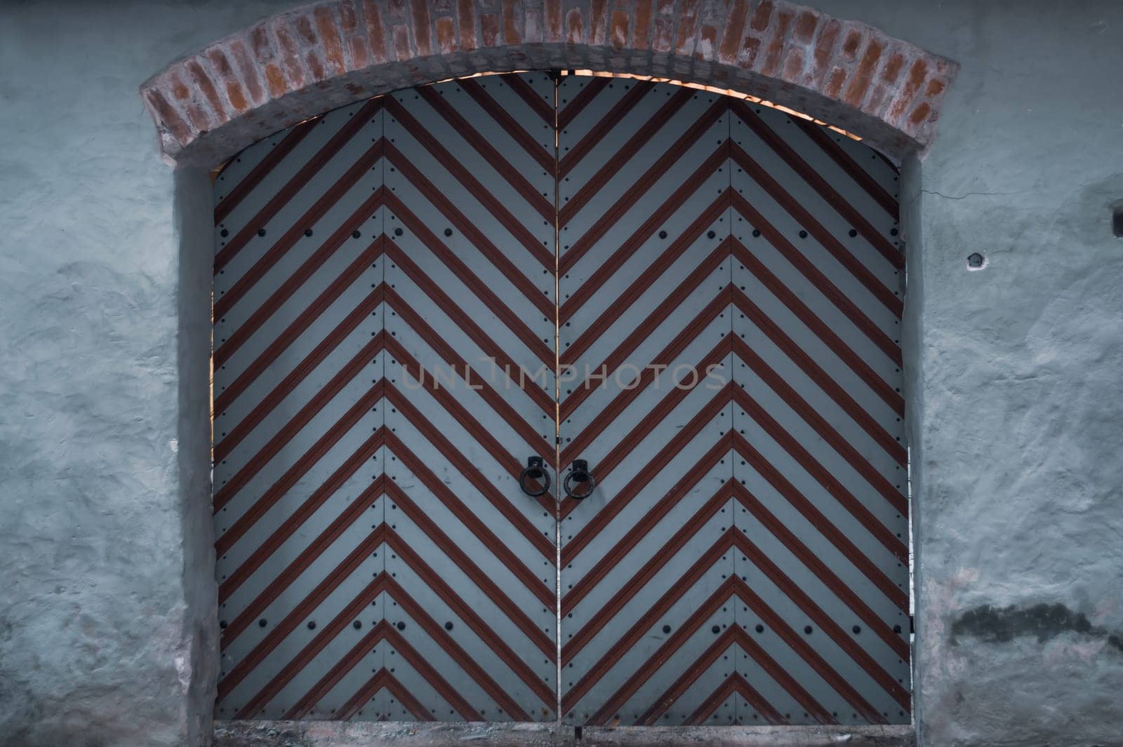 Gate of the ancient historic building background