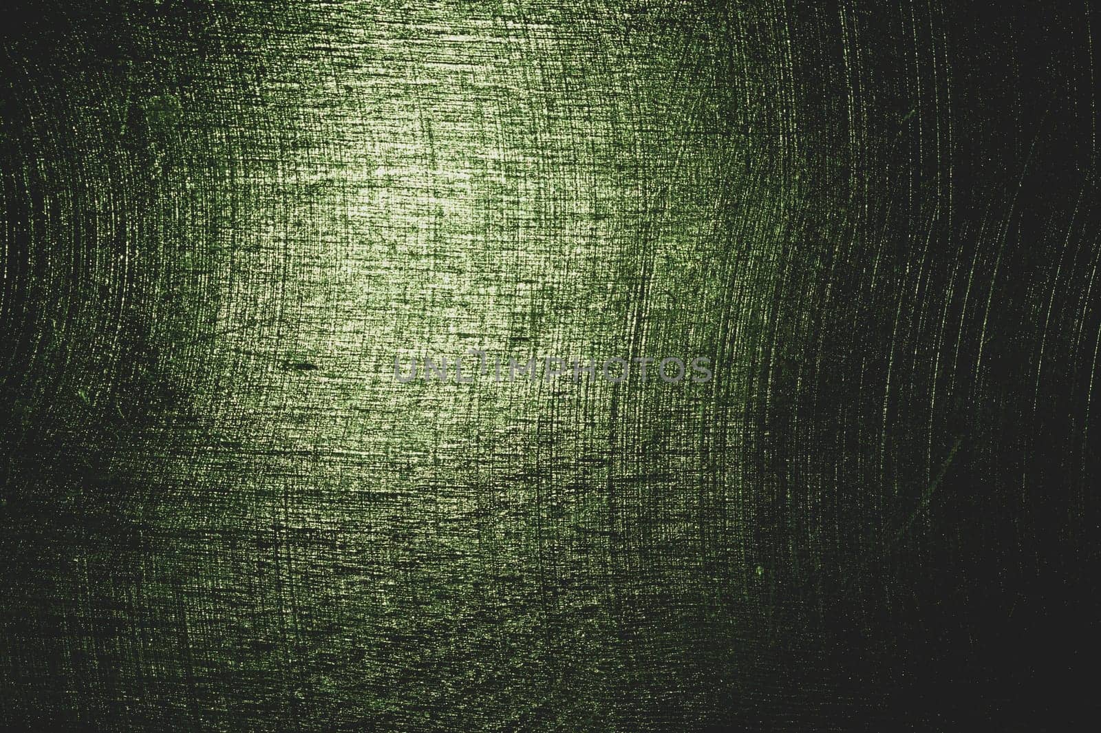 Scratched color texture. abstract green background. grunge texture
