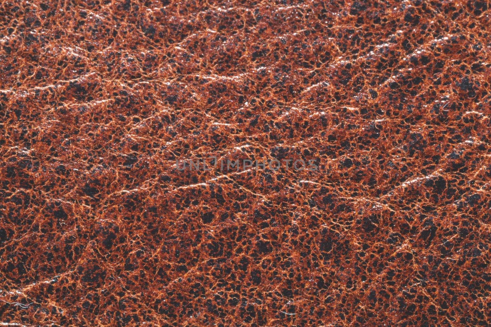 Brown leather texture background. rough material close up