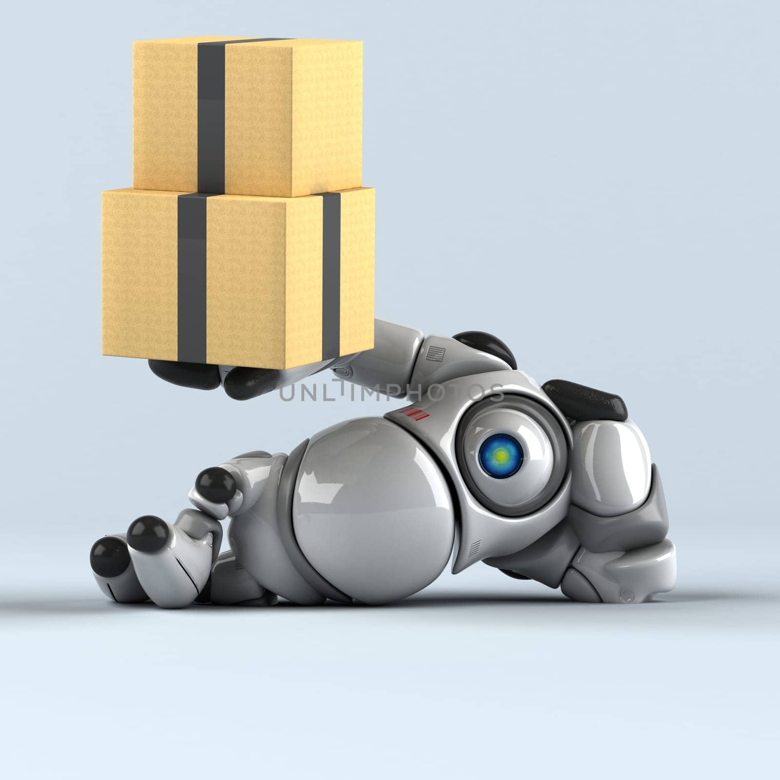 Big robot - 3D Illustration