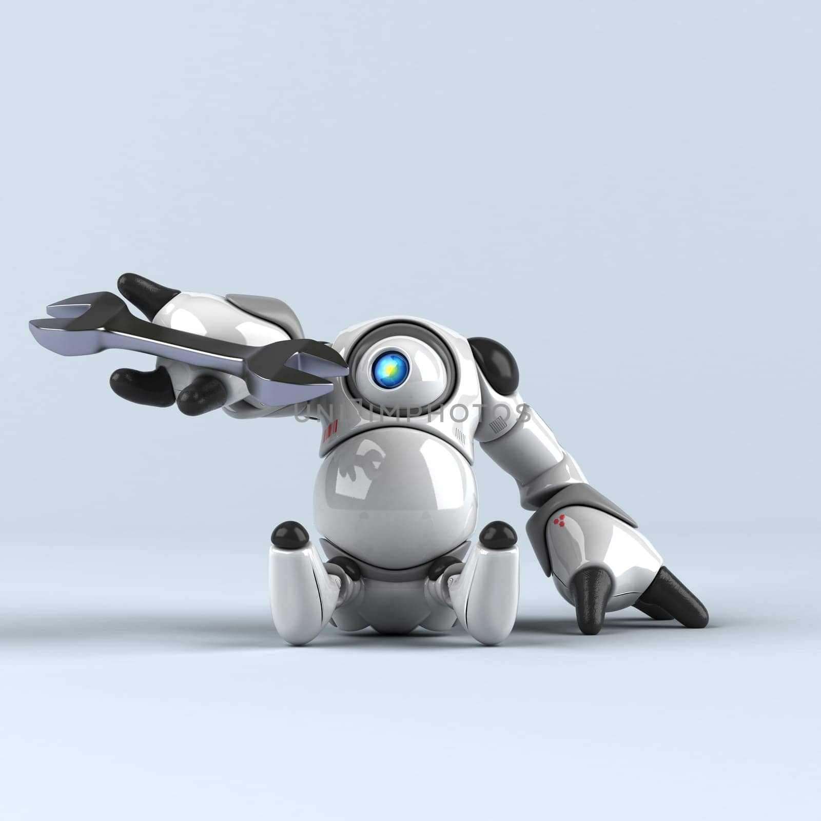 Big robot - 3D Illustration