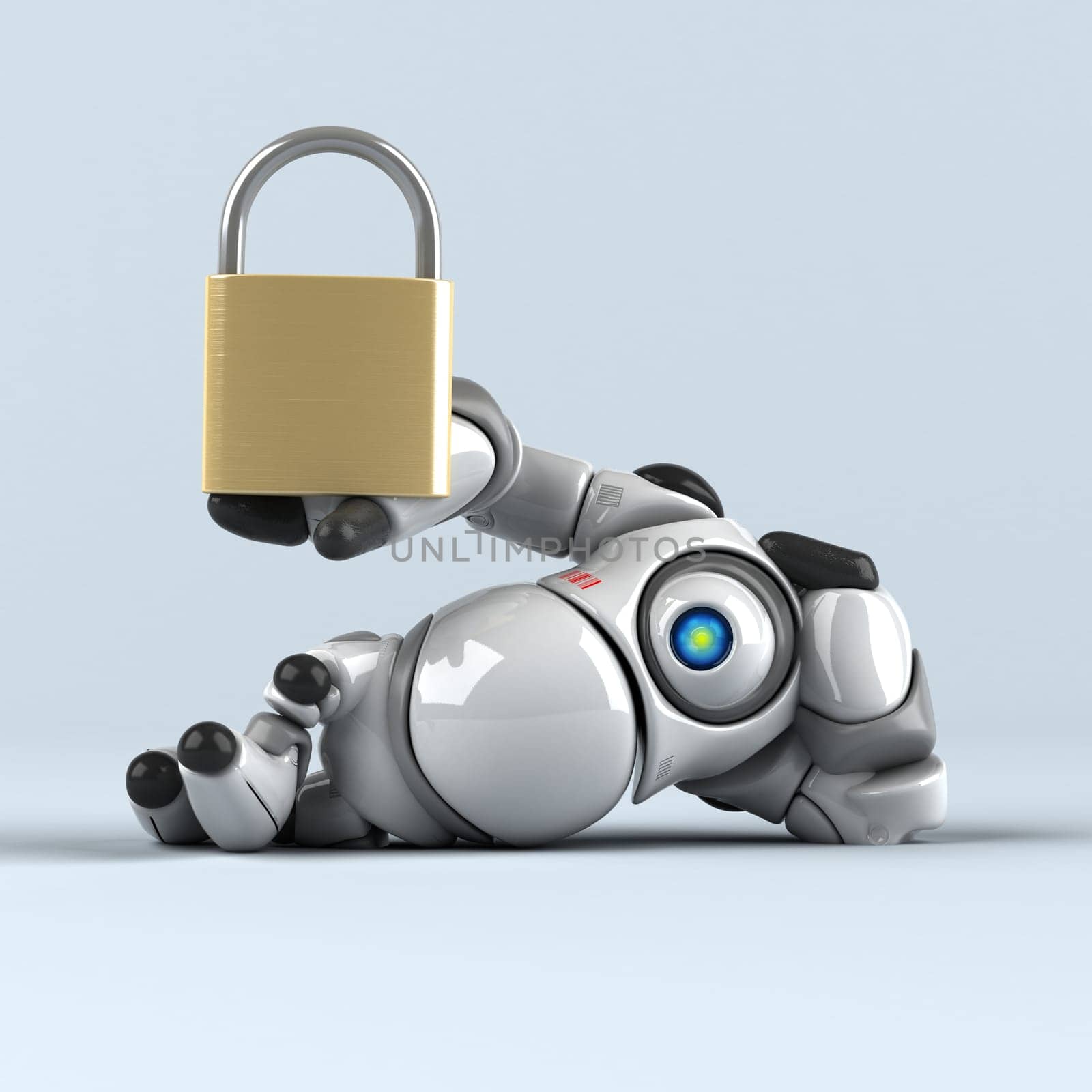 Big robot - 3D Illustration