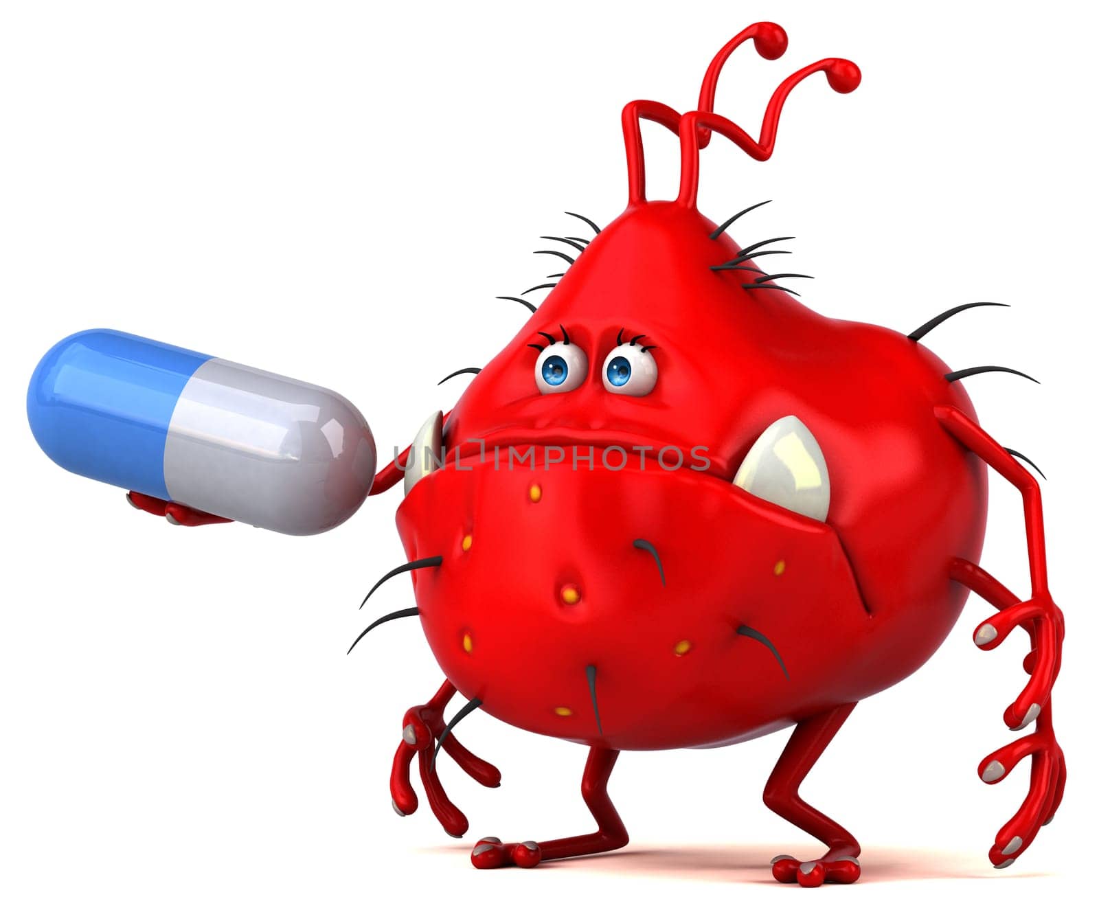 Fun germ - 3D Illustration