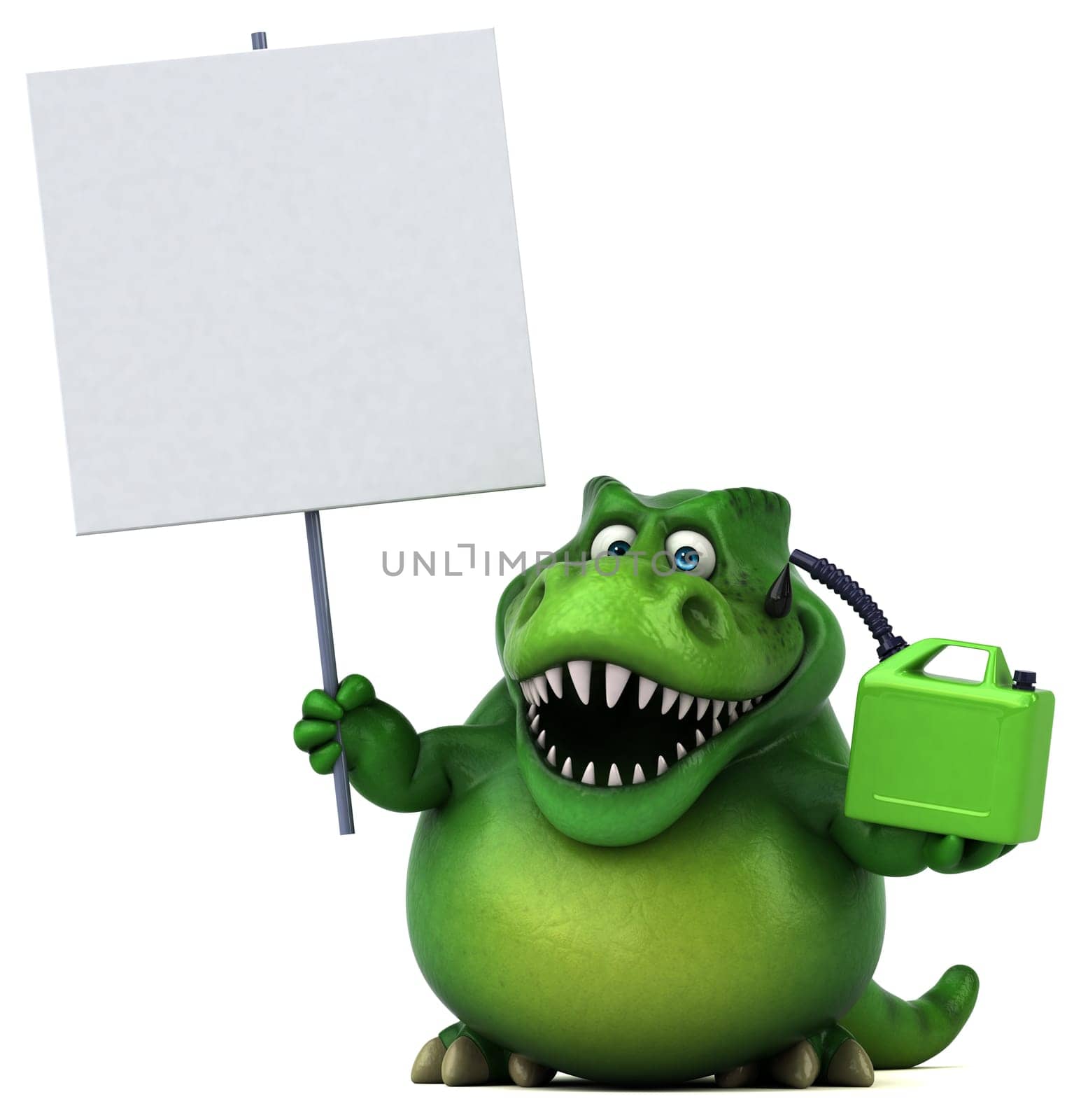 Fun dinosaur - 3D Illustration