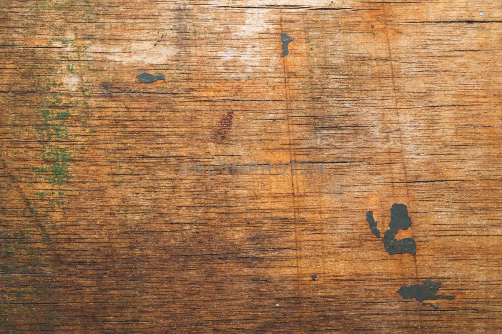 Rough wood with paint spots. old wooden texture. cracked and scratched surface