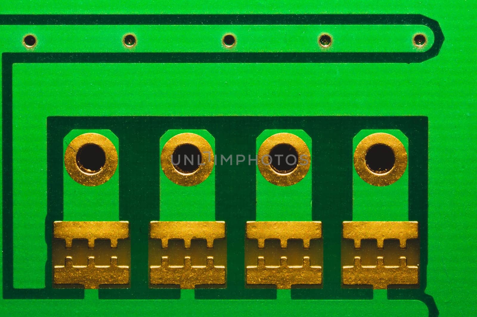 Electronic circuit board abstract background. computer motherboard close up. modern technologies. micro elements of computer with connections and traces. Intelligent technology