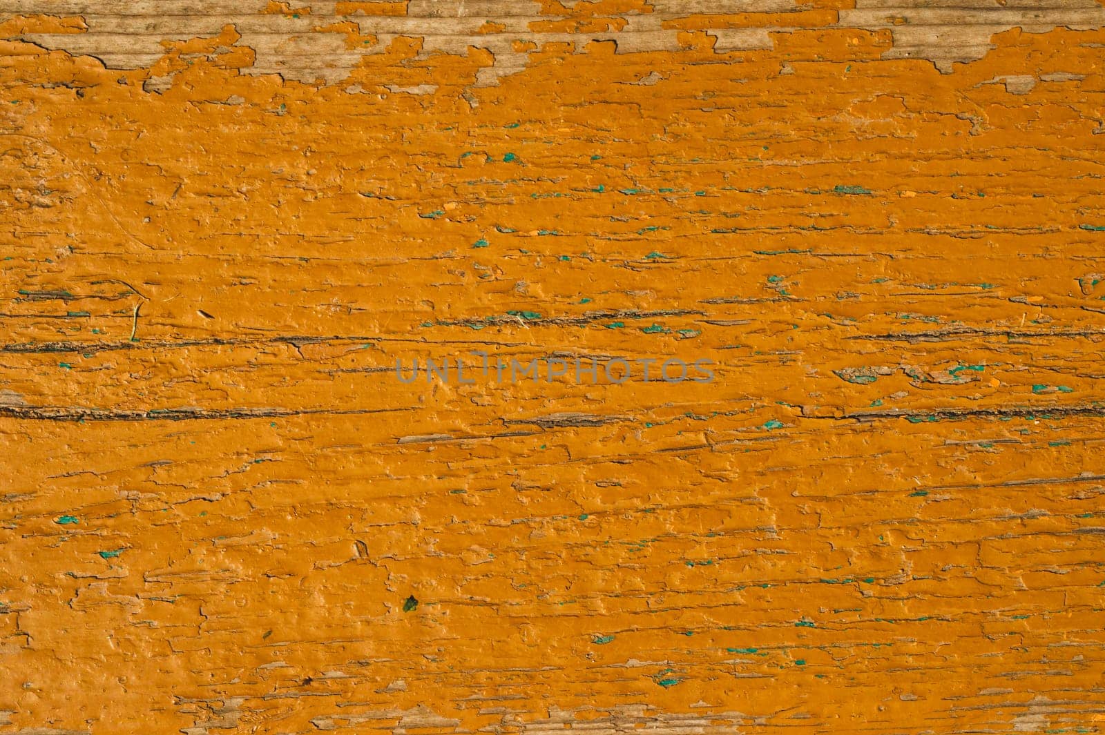 Shabby painted wood texture. old wooden background with peeling paint