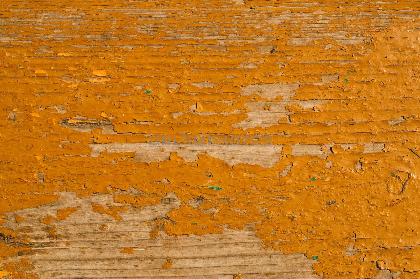 Shabby painted wood texture. old wooden background with peeling paint