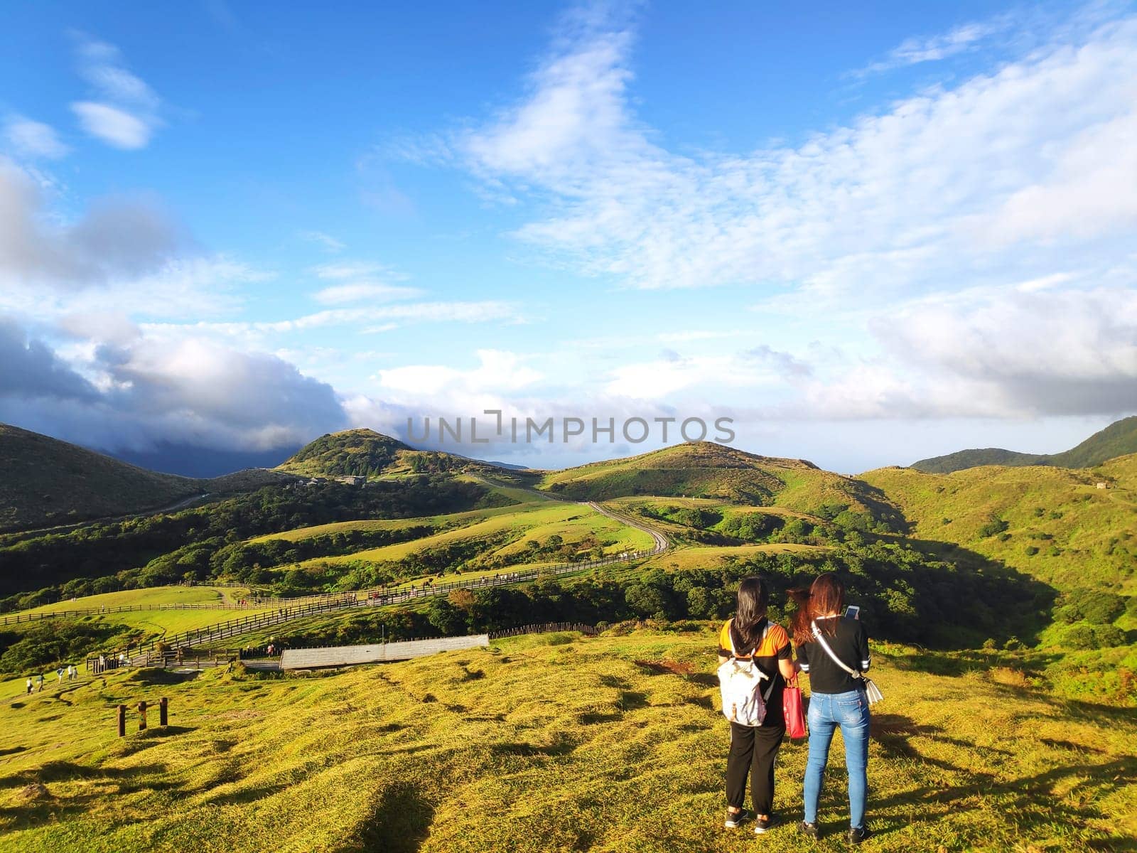 Qingtiangang, Taiwan-Oct 15, 2021: The natural source of alpine grasses is at Shangshan in Taipei City, Taipei City, Taiwan