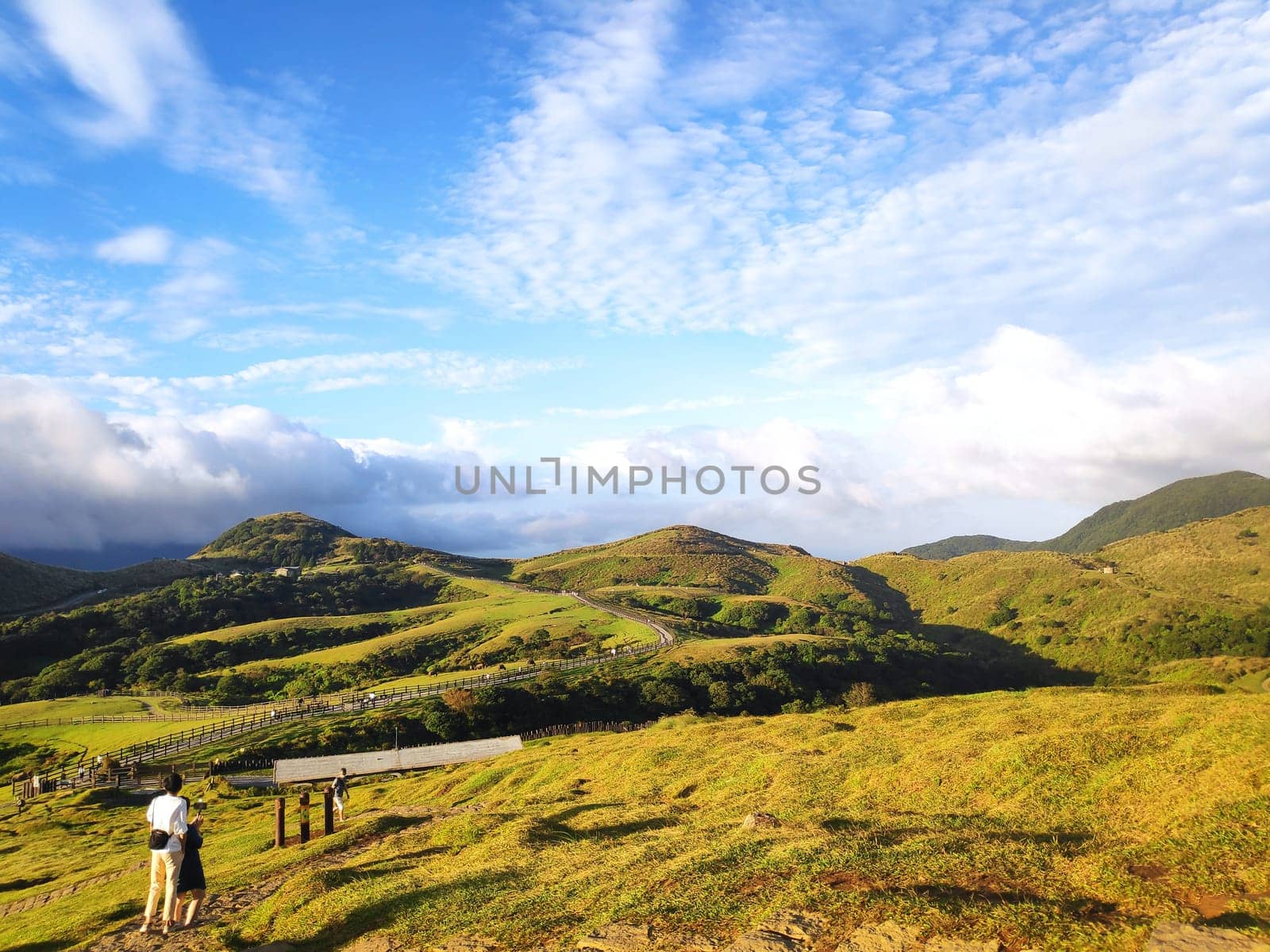 Qingtiangang, Taiwan-Oct 15, 2021: The natural source of alpine grasses is at Shangshan in Taipei City, Taipei City, Taiwan