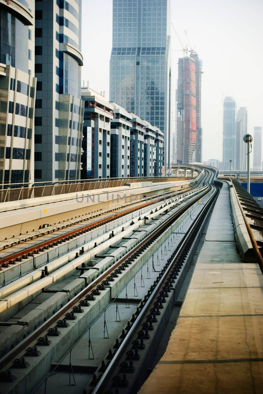 Railroad in Dubai, United Arab Emirates