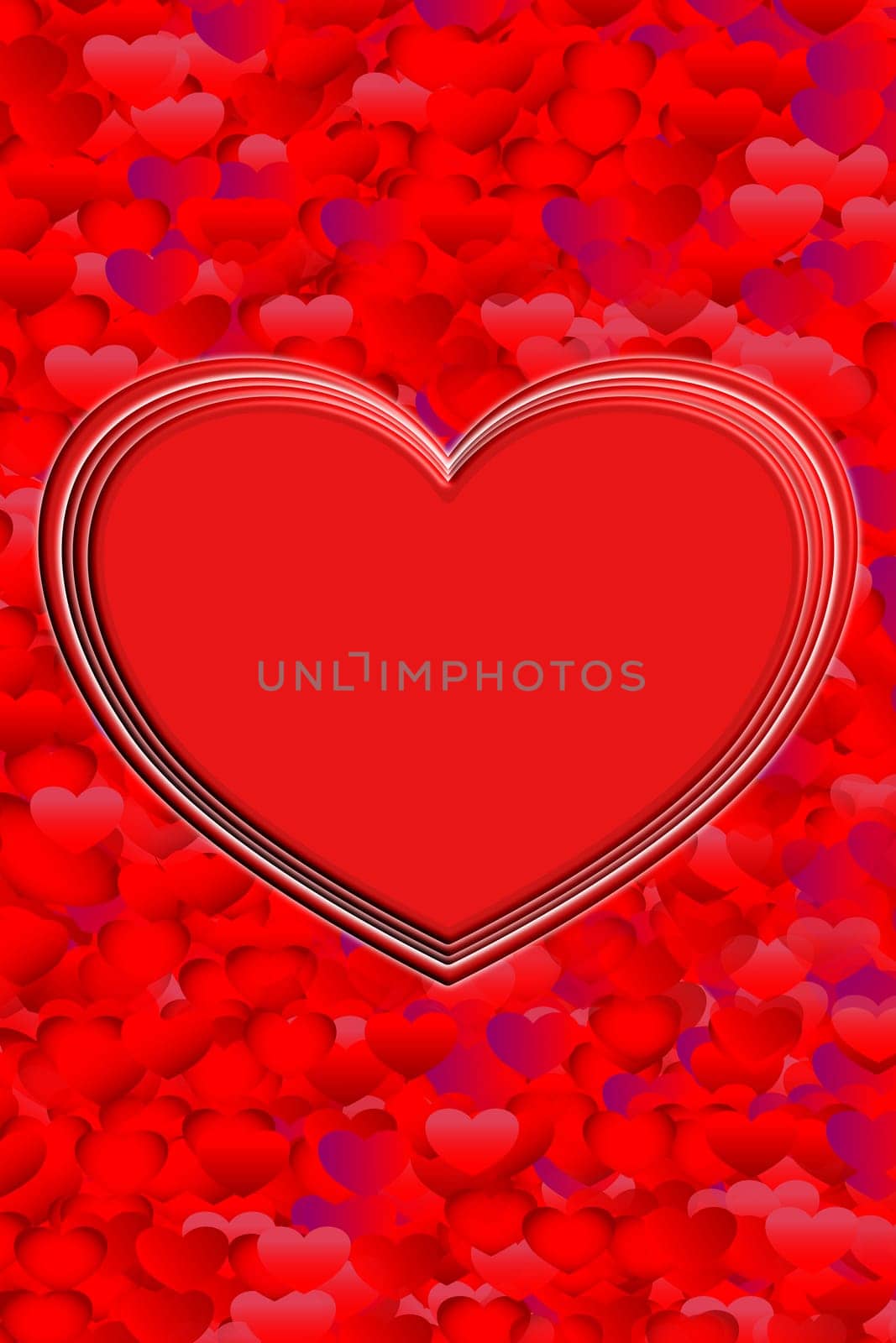 Illustration of a heart symbol for valentine's day. Valentine's Day. Happy birthday. Wedding postcard. Red valentine. Human heart. Greeting card. Template for text.