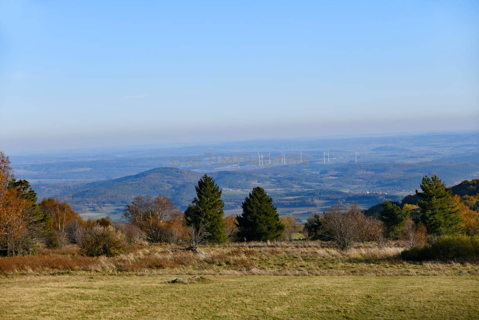 View of the autumnal Rhön