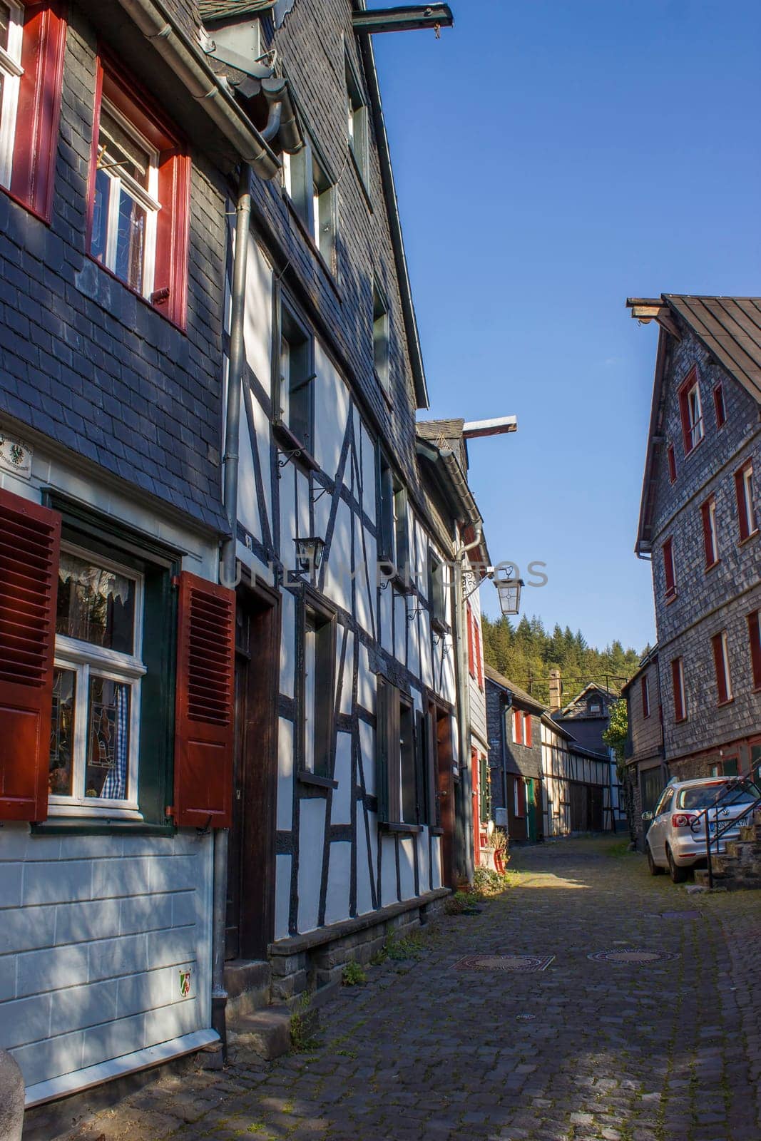 picturesque house in the historic center of Monschau, Germany