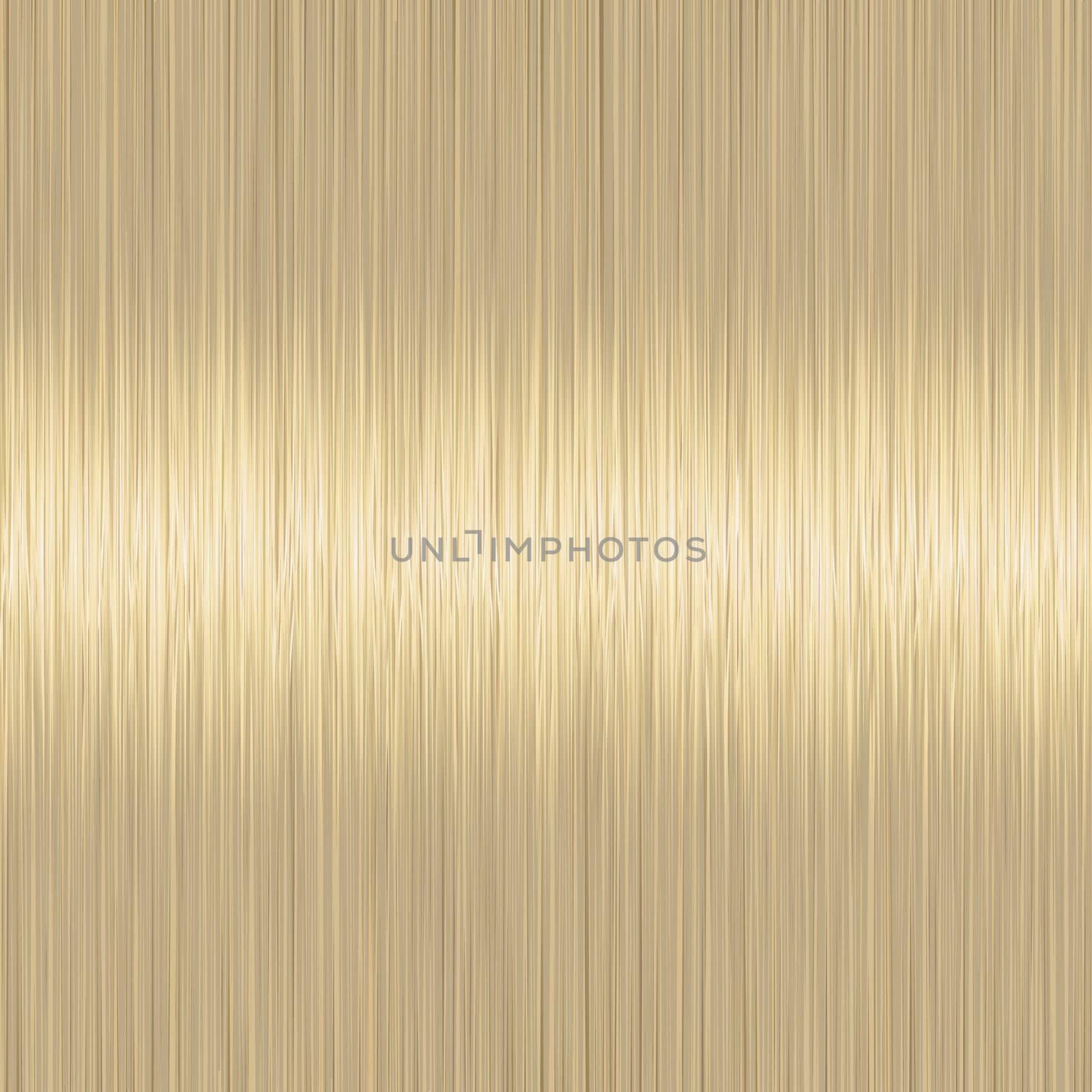 Realistic blond straight hair texture with glossy shiny detail. Vector illustration.